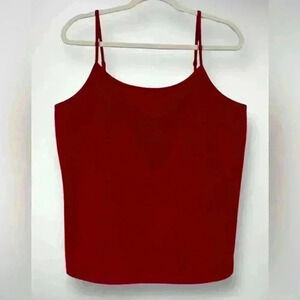 Lane Bryant Red Tank Top Adjustable Straps Size 14/16